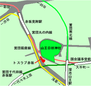 トスラブ赤坂地図